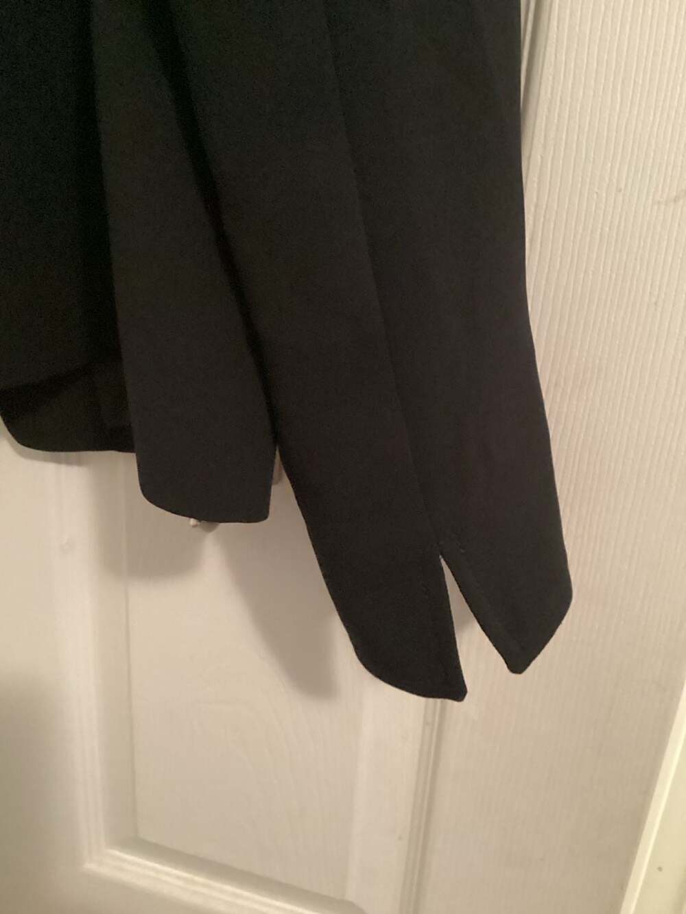 Talbots Petites Black Asymmetrical Button Front Jacket Size 12P - Picture 4 of 5